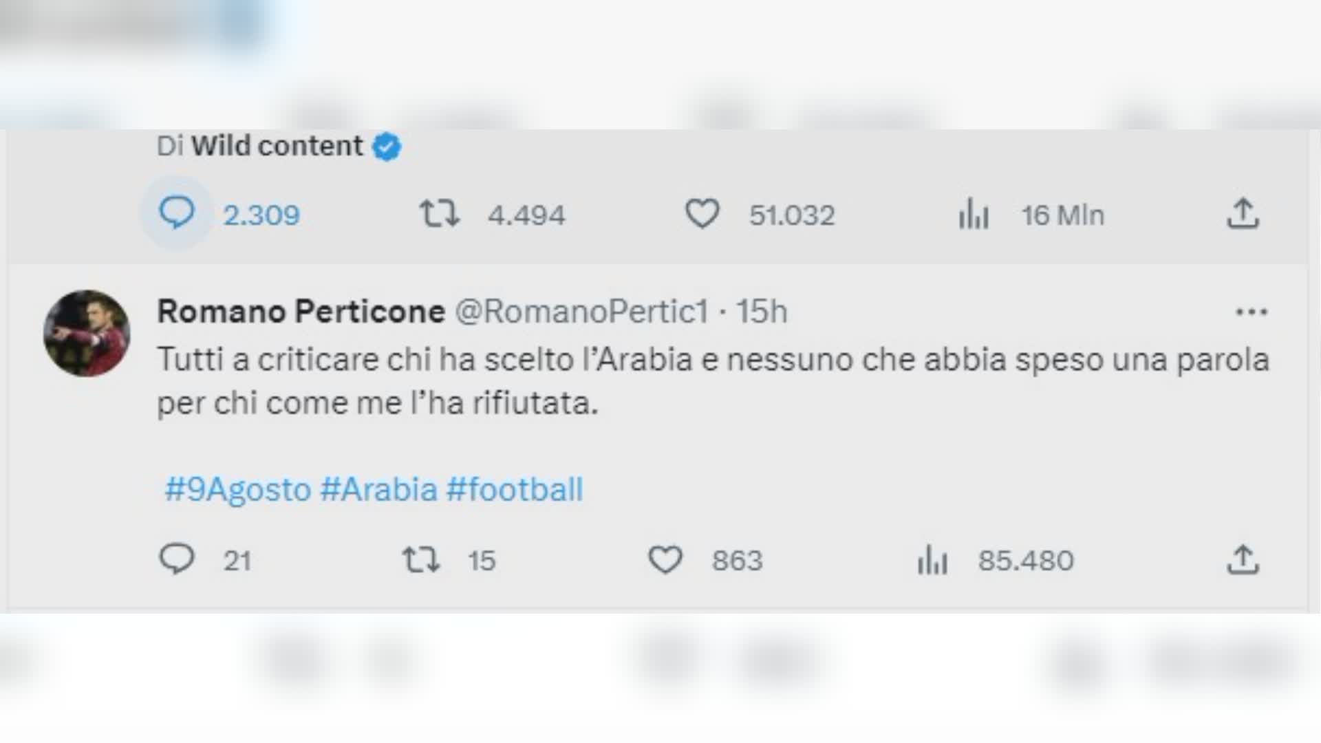 Sampdoria, l'ex Perticone su Twitter: "Tutti a criticare chi va in Arabia, nessuno parla di me che l'ho rifiutata"