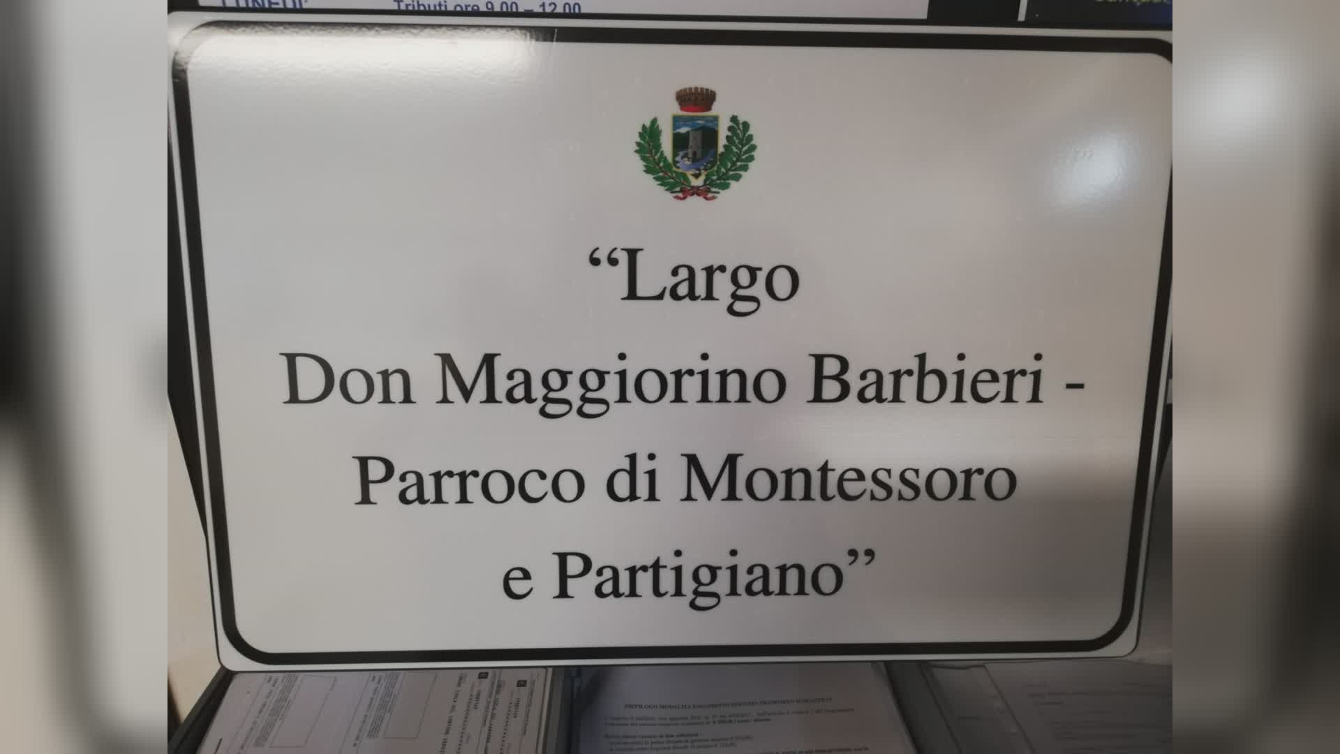 Isola del Cantone: una piazza per don Maggiorino Barbieri, parroco di Montessoro e partigiano