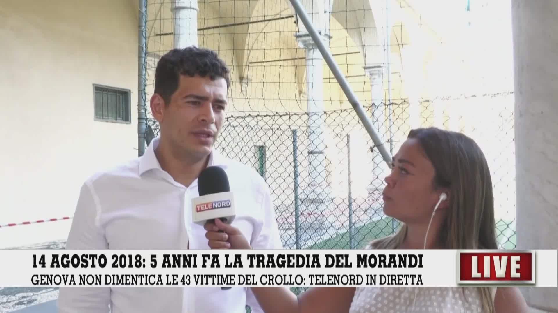 Ponte Morandi, il giorno del ricordo, Diaz a Telenord: "Una giornata irreale, sulla strada del processo per avere giustizia"