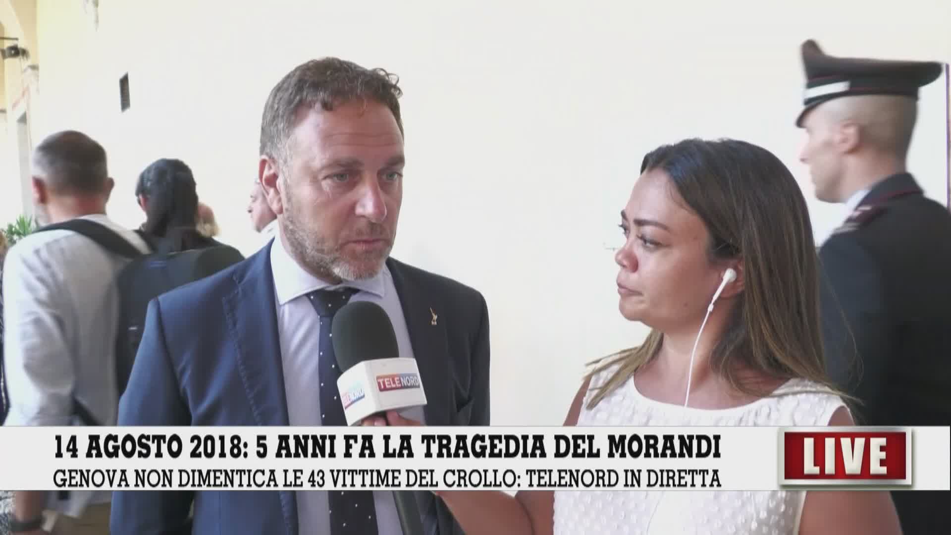 Ponte Morandi, il giorno del ricordo, Piana a Telenord: "Abbiamo il dovere di non dimenticare"