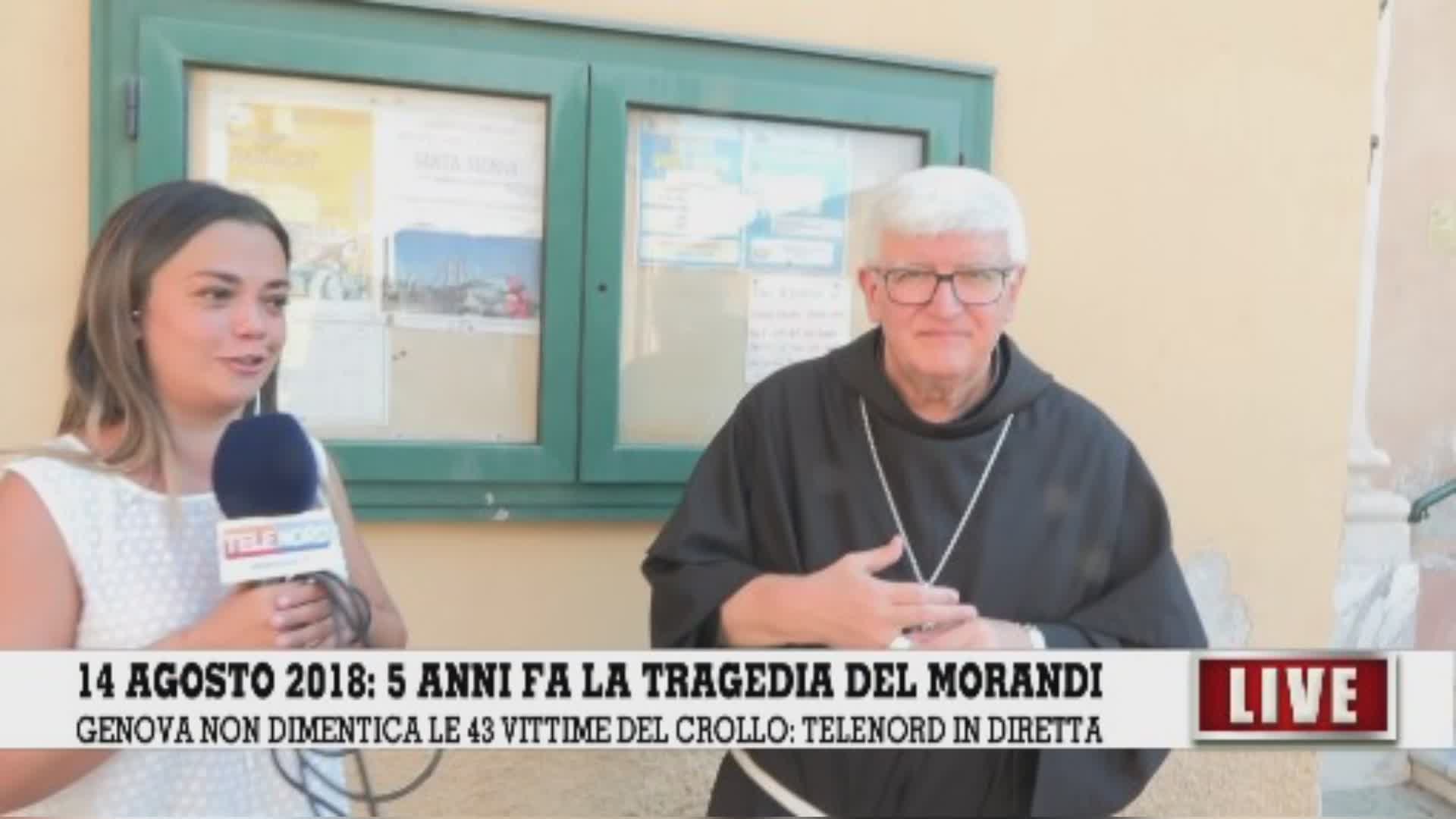 Ponte Morandi, il giorno del ricordo, l'arcivescovo Tasca a Telenord: "Vicini a chi combatte per la giustizia"