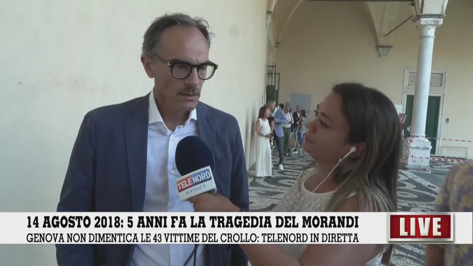 Ponte Morandi, il giorno del ricordo. Robotti a Telenord: "A settembre il processo entrerà in una fase importante: bisogna fare giustizia"