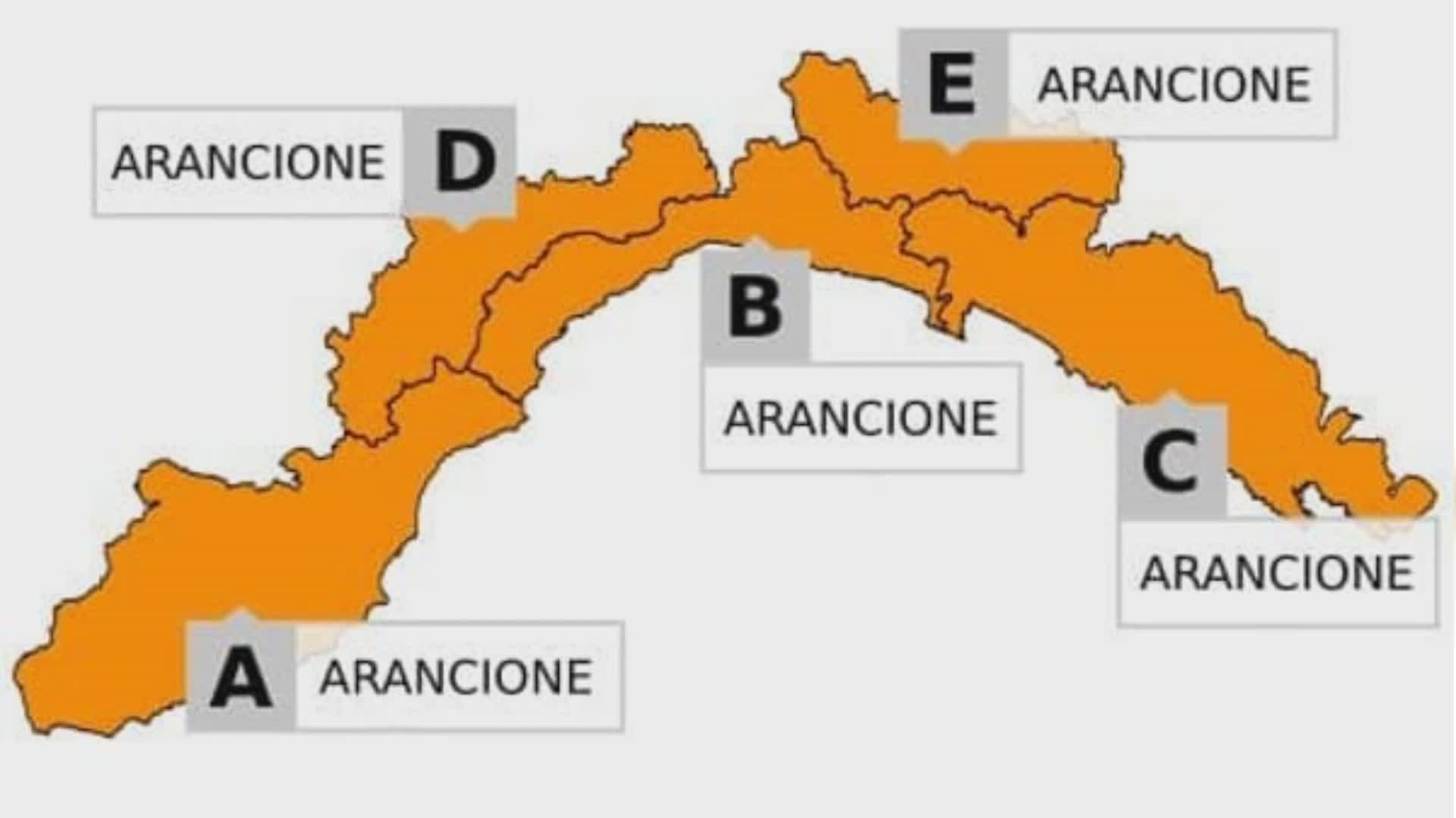 Liguria, maltempo: domenica di allerta gialla e arancione per temporali, possibili grandinate e colpi di vento
