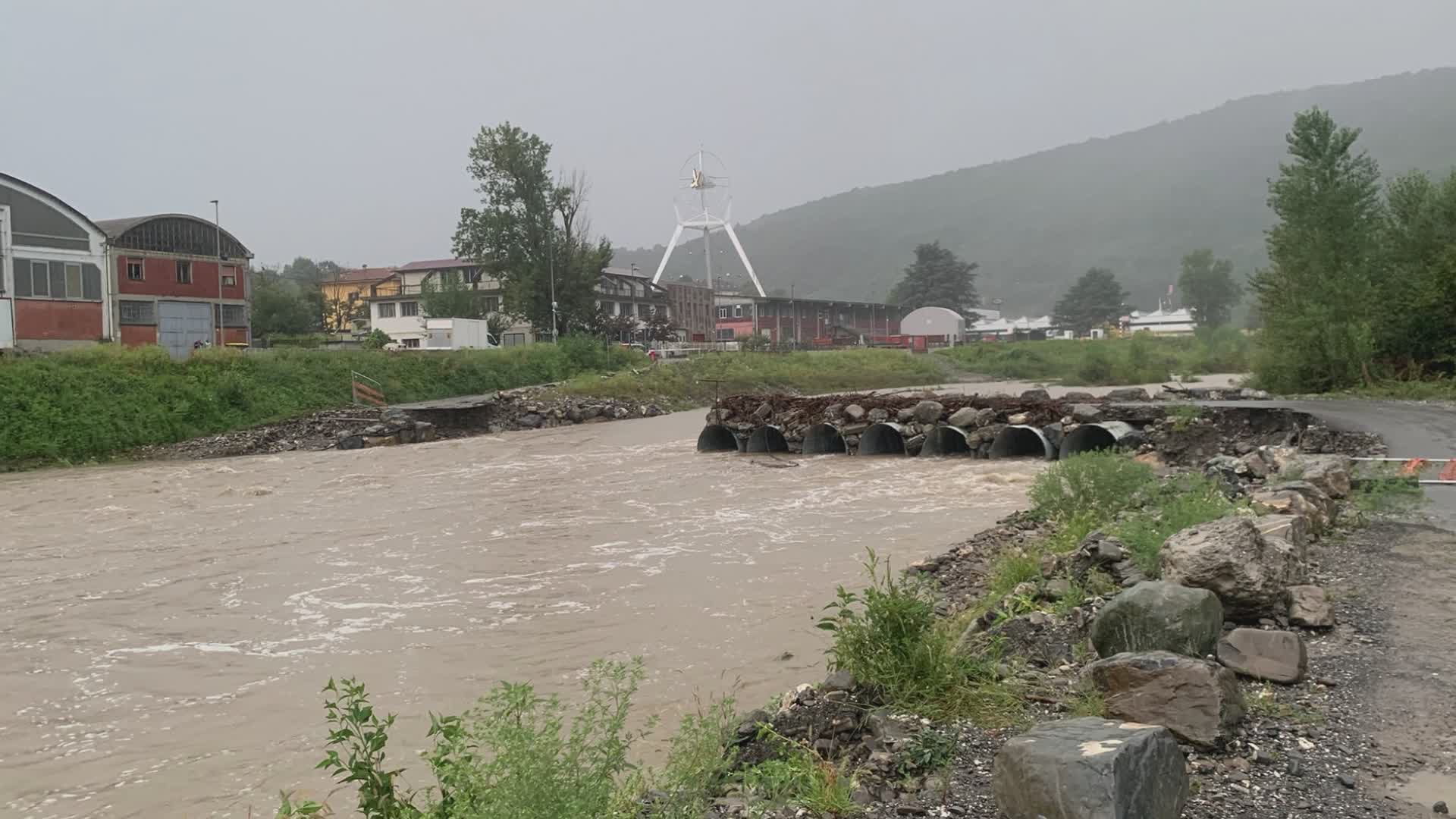Ronco Scrivia, crolla parte del guado: da martedì accesso al varco consentito a tutti i mezzi
