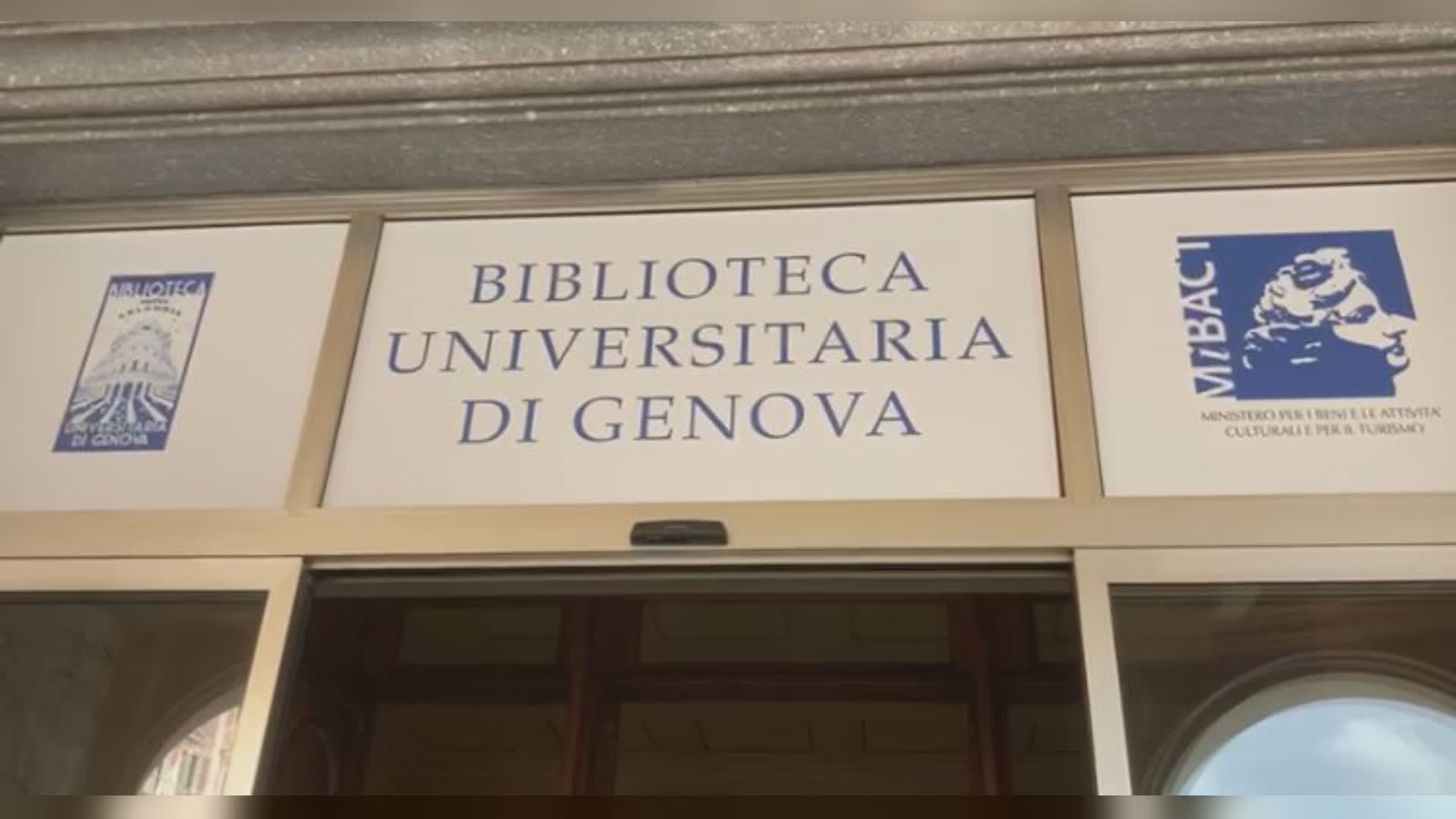 Genova, lunedì 4 settembre la biblioteca universitaria riapre al pubblico