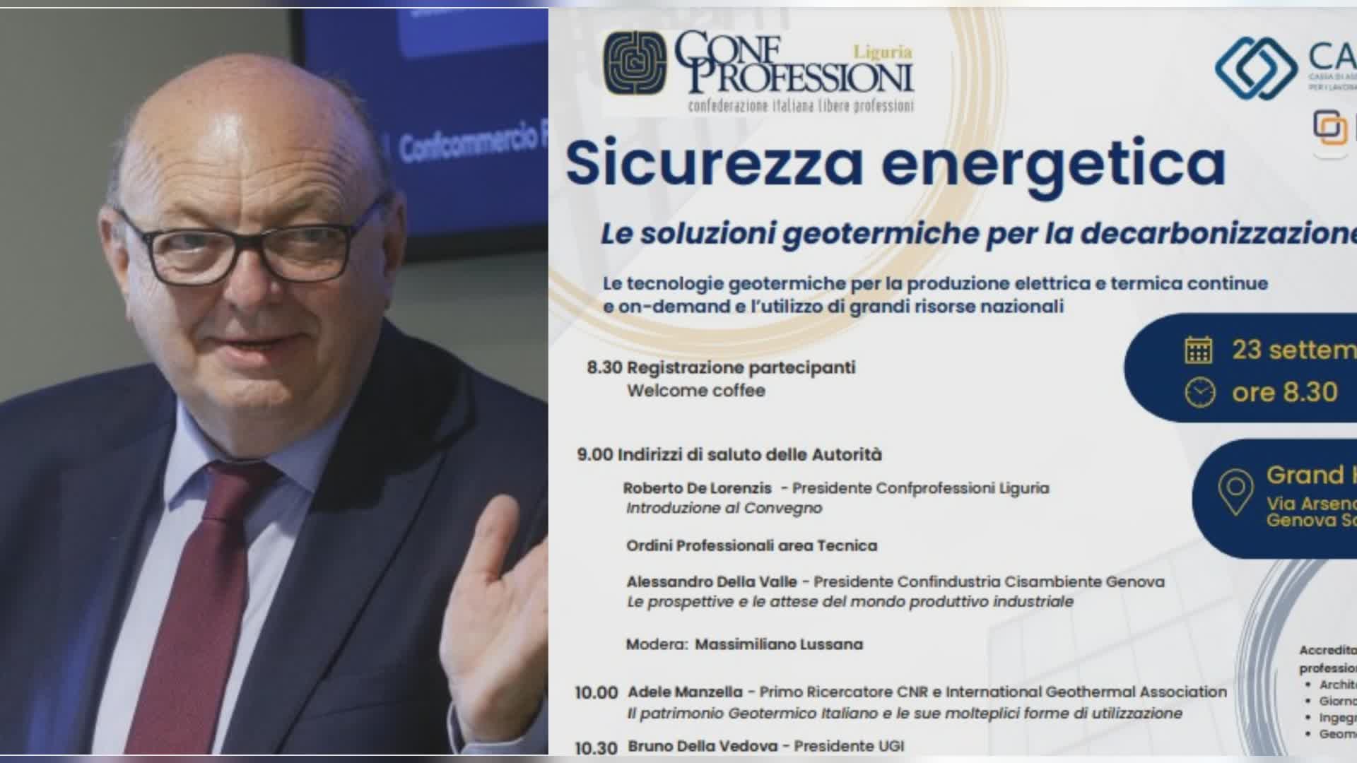 Genova: sicurezza energetica e uscita dal fossile, il 23 settembre convegno col ministro Pichetto Fratin