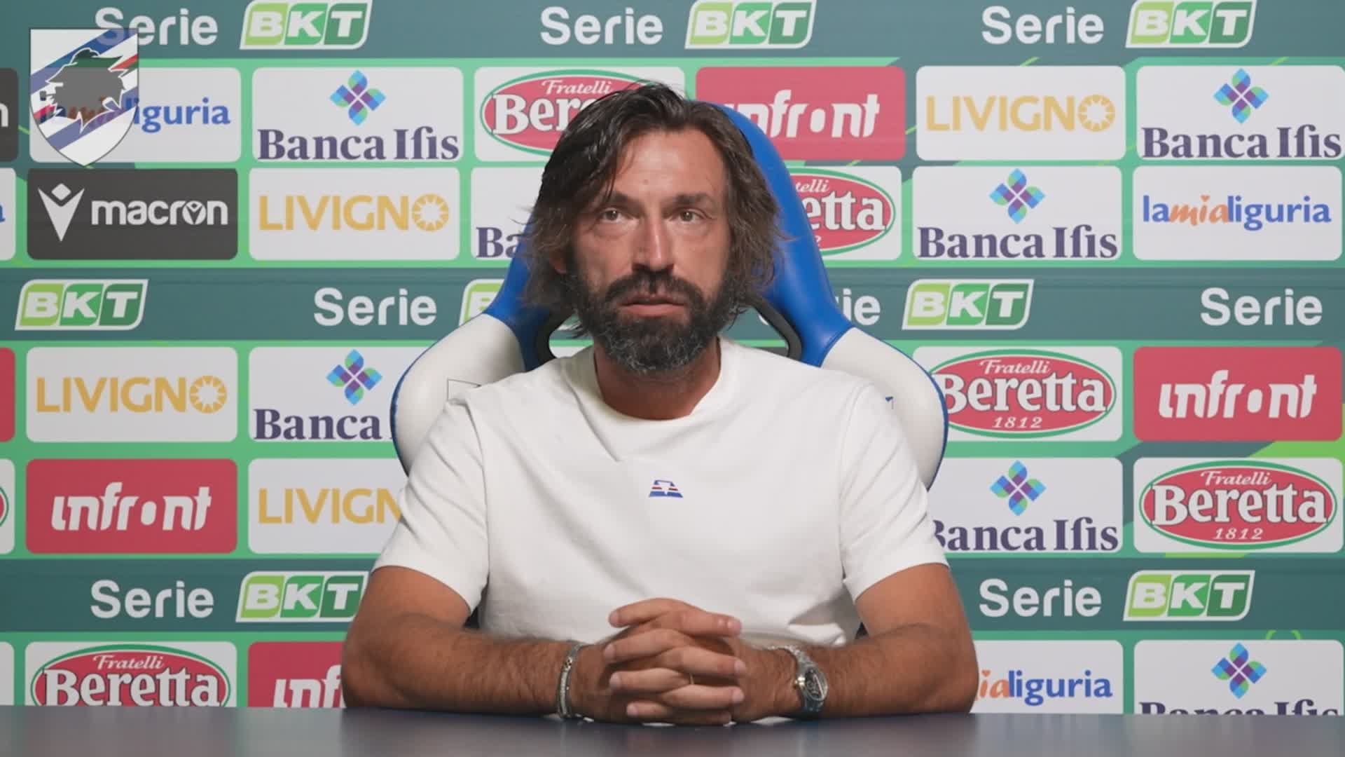 Sampdoria, Pirlo inquadra il Parma: "Affrontiamo una squadra collaudata, ma vogliamo uscire dal momento difficile"