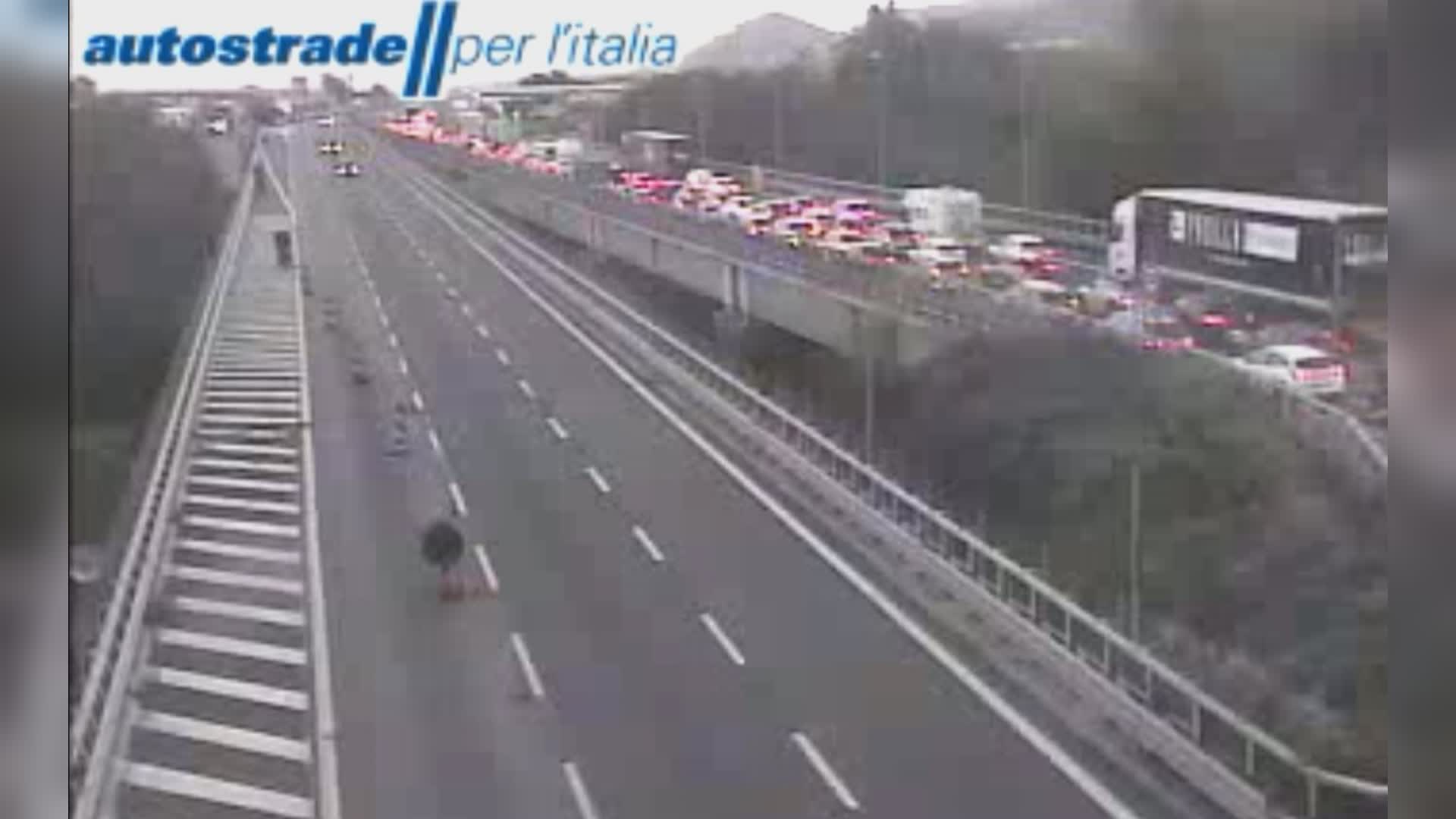 Liguria, ancora traffico in autostrada: tra bivio A10 e Masone 8 km di coda per un pullman in avaria