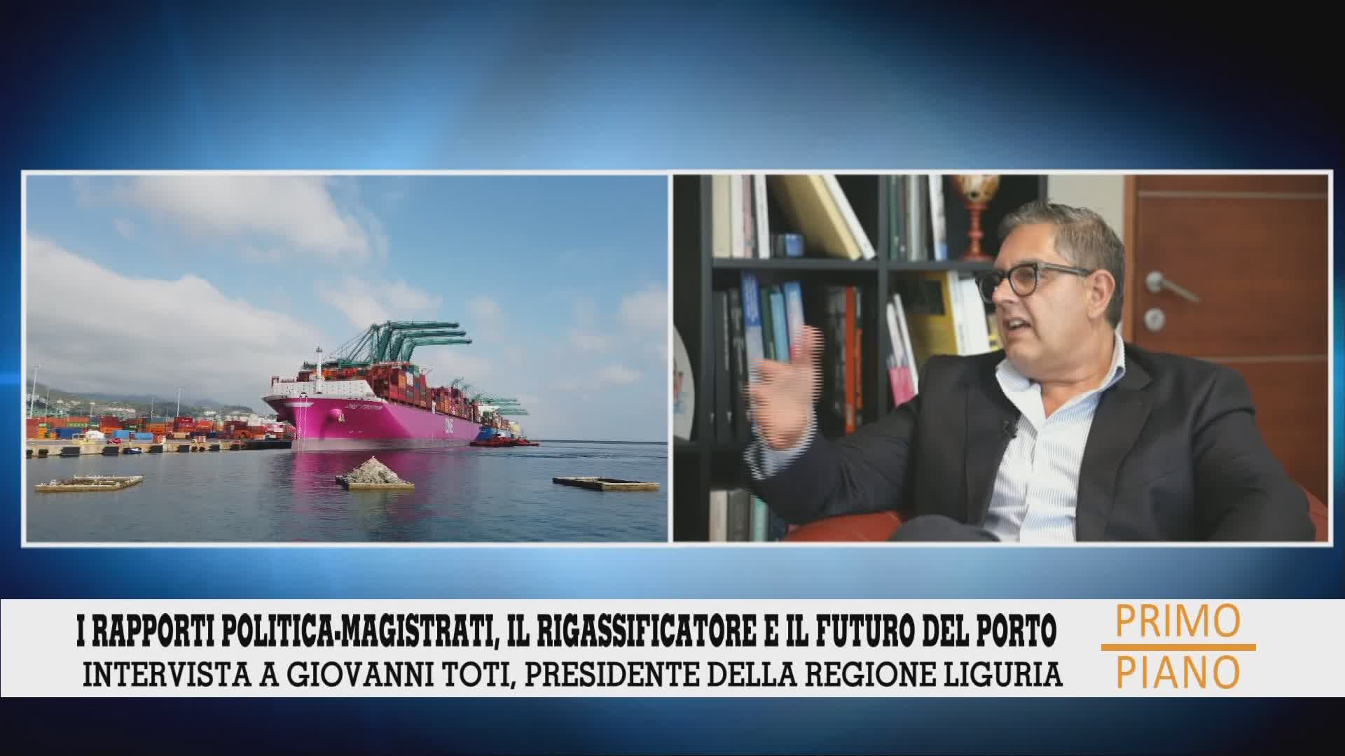 Toti a Telenord: "Nuovo piano regolatore portuale entro due anni, non avrà contenuti imprevedibili"