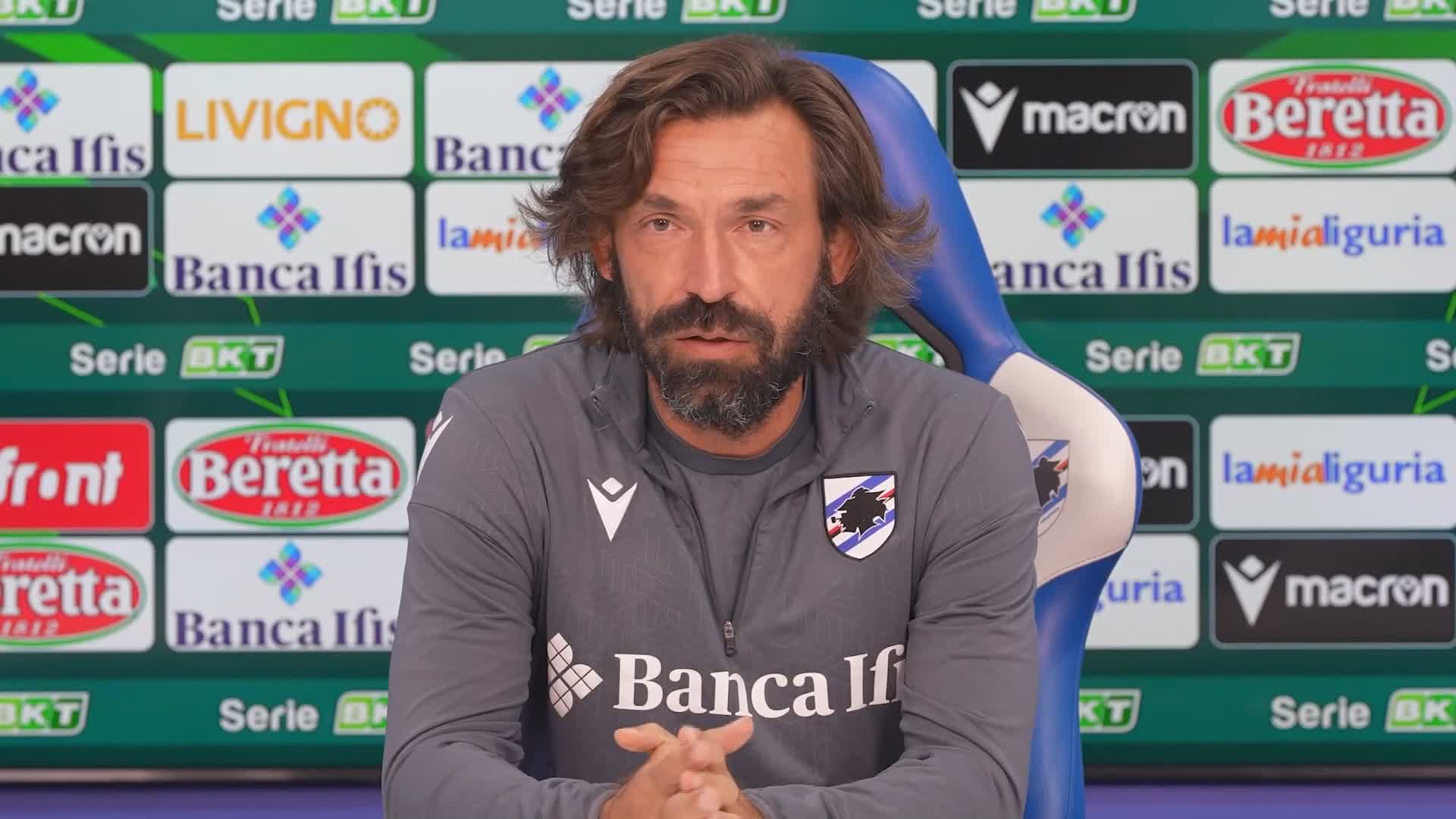 Sampdoria, Pirlo in vista del Cosenza: "In porta torna Stankovic. In casa dobbiamo giocare senza paura"