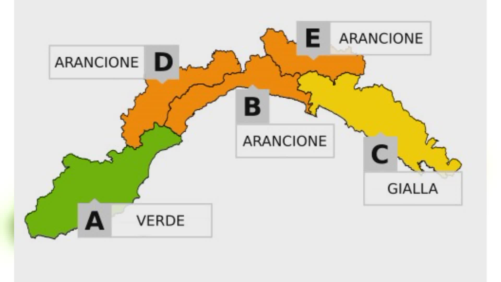 Maltempo in Liguria, dalle 17 è allerta gialla su Centro e Levante: dalle 20 diventa arancione fino a mezzanotte
