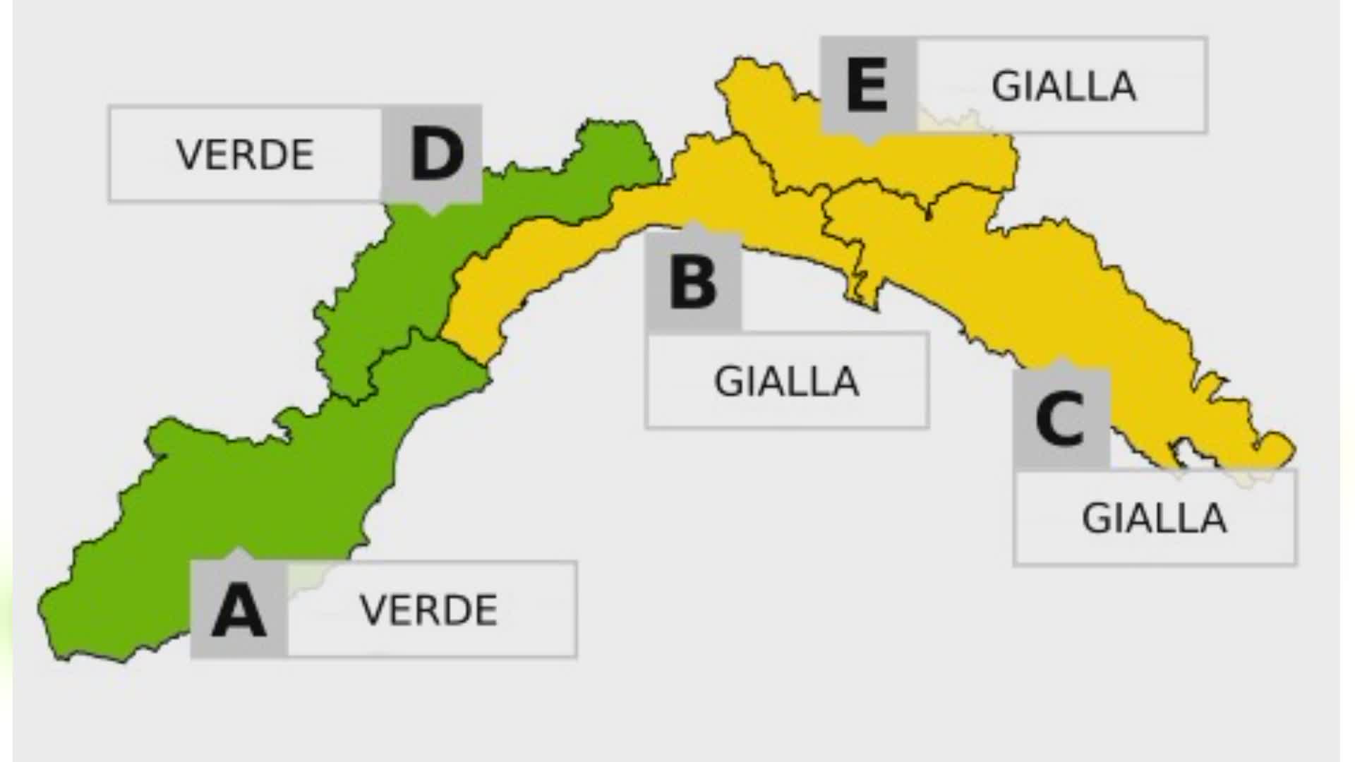 Liguria, maltempo in arrivo: domenica allerta gialla dalle 21 sul centro-levante, prevista pioggia anche lunedì