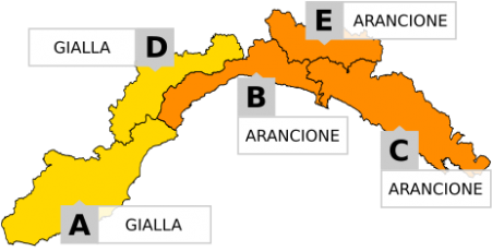 Maltempo in Liguria, lunedì di allerta arancione: fino alle 20 sul centro, tutto il giorno a levante
