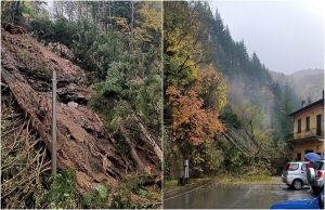 Maltempo, frana a Rezzoaglio: chiusa la strada d'accesso al paese. Il sindaco Roncoli a Telenord: "Siamo isolati, tante piante ancora pericolanti"