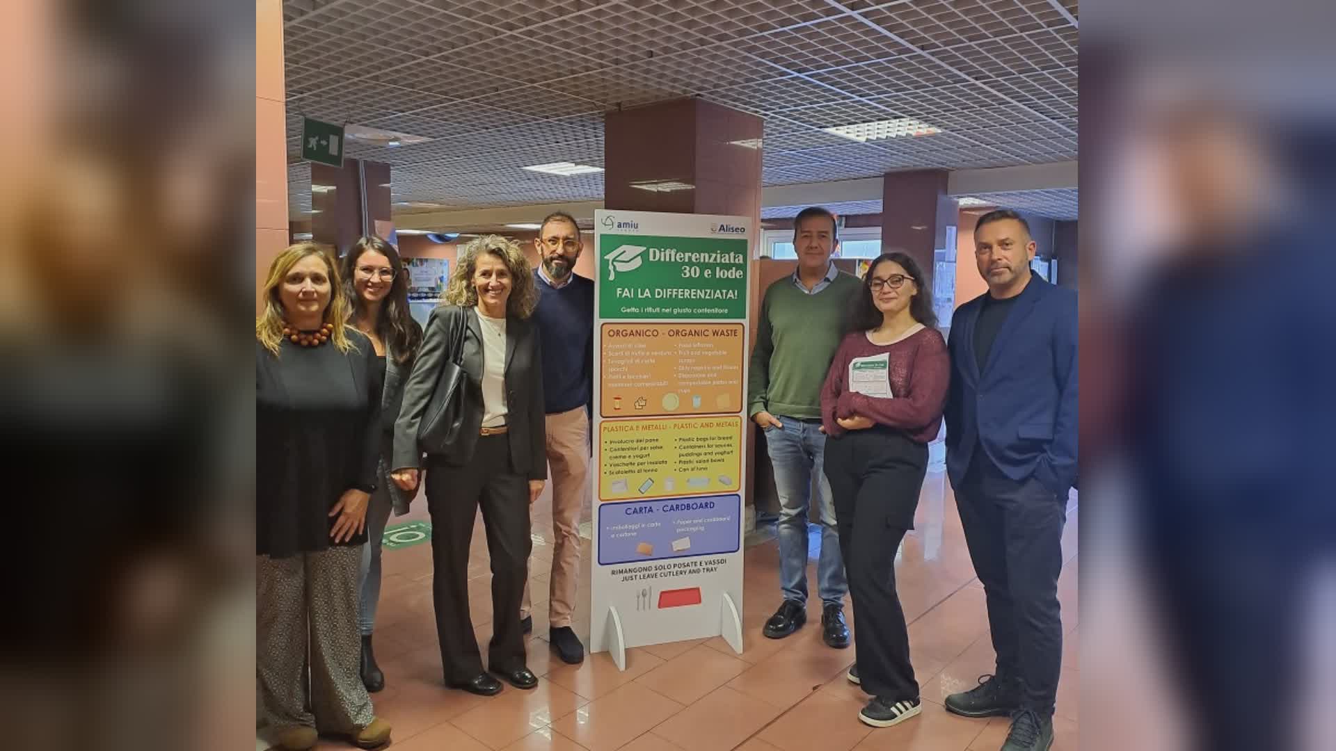 Genova, Amiu e Aliseo insieme nelle mense universitarie nel segno della sostenibilità ambientale