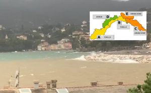 Maltempo, piogge e temporali fino a dopo mezzanotte a Levante. Vento oltre i 100 km orari, attese mareggiate con onde fino a 7 metri