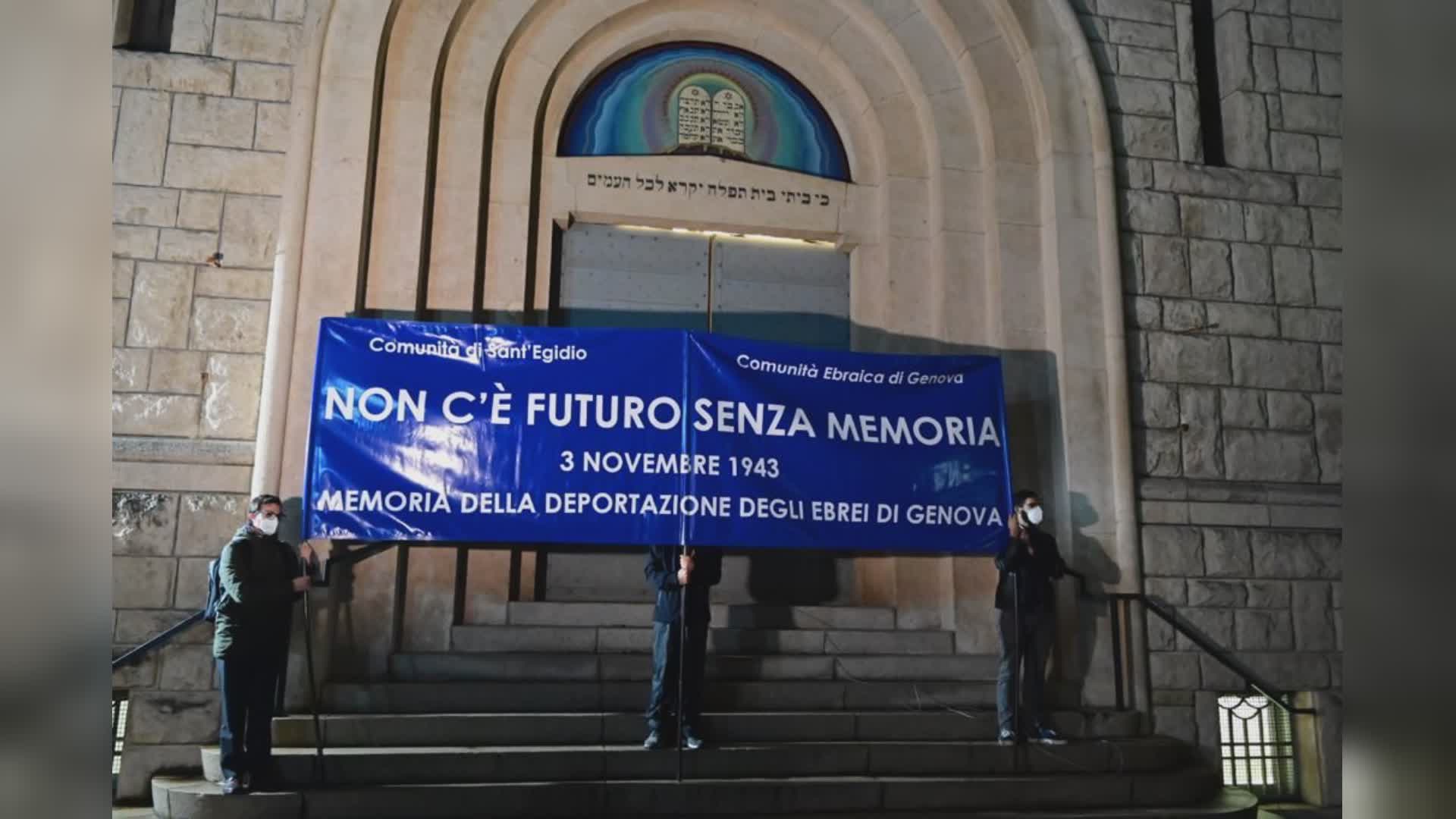 Genova, marcia in ricordo degli ebrei deportati, Di Segni: "7 ottobre mette in dubbio unicità della Shoah"