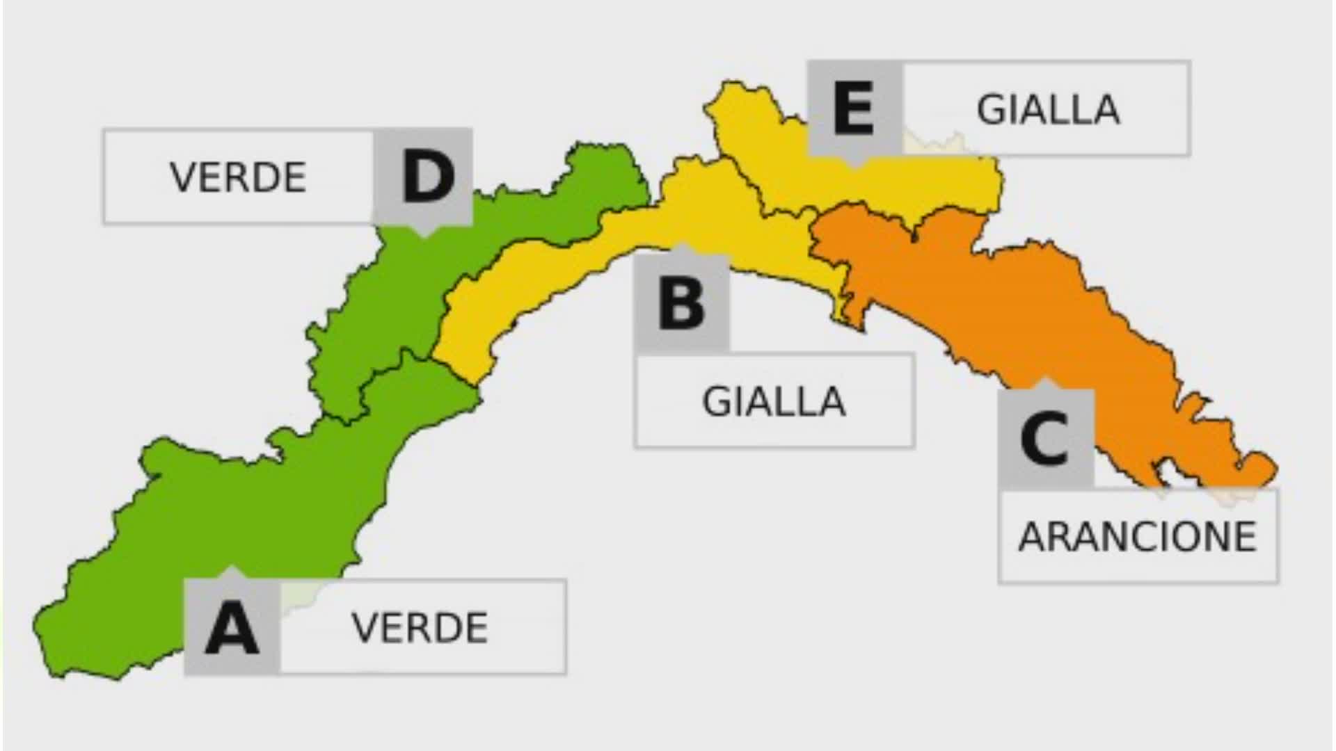 Liguria, ancora maltempo: allerta arancione nel levante dalle 18 di oggi alle 9 di domattina