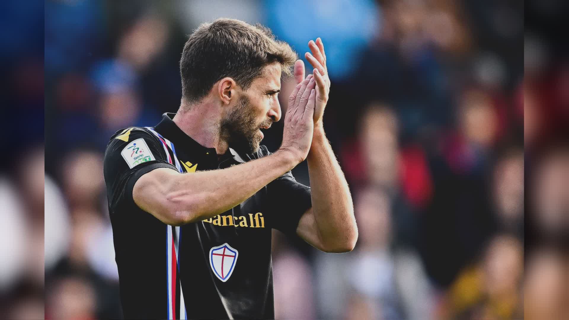 Sampdoria, contro il Palermo errore "storico" di Borini: è il primo rigore sbagliato dopo 20 gol di fila. Poi rimedia con la ribattuta