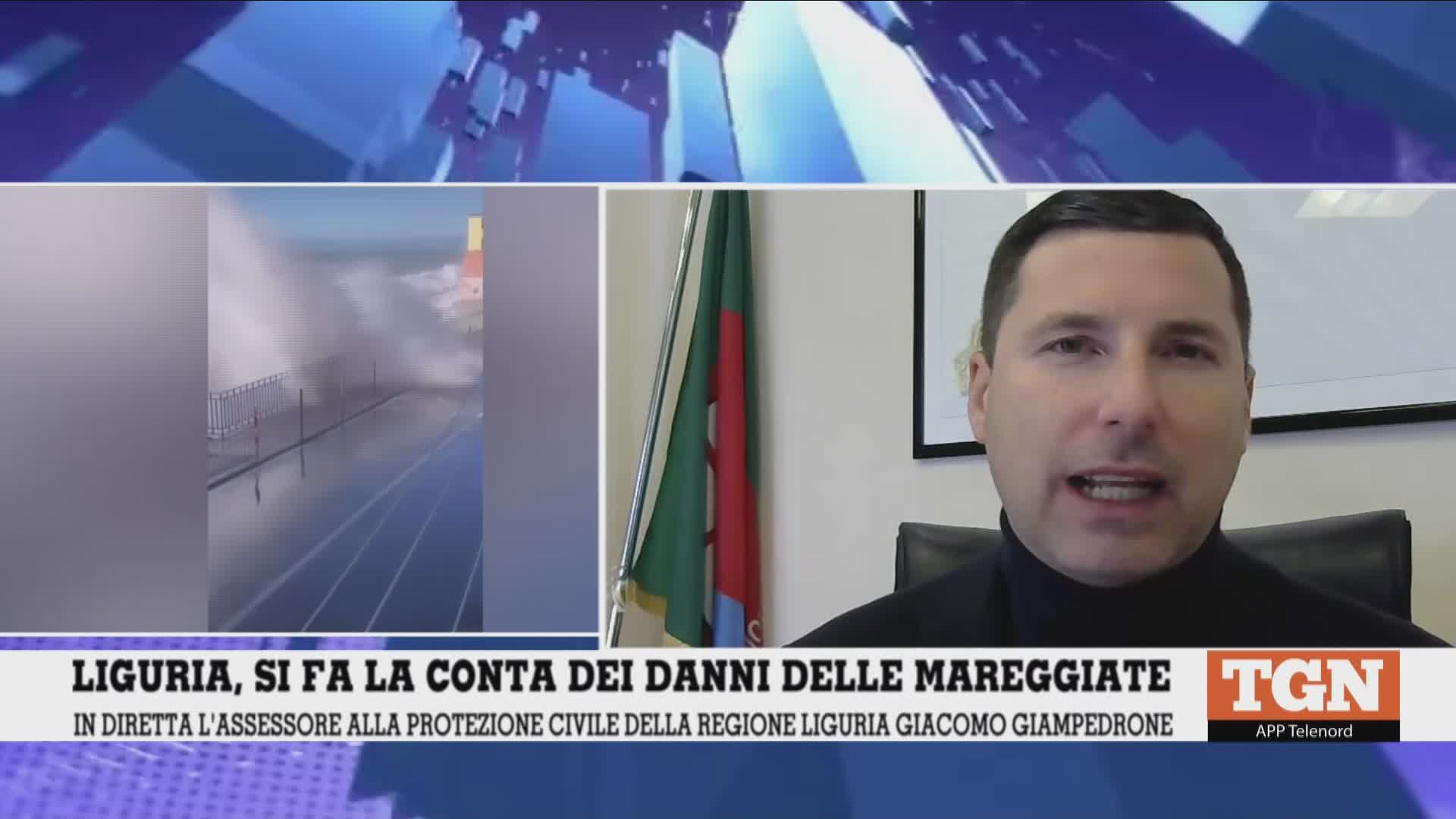 Maltempo in Liguria, Giampedrone a Telenord: "Mercoledì dichiareremo stato di emergenza Regionale: le prime risorse ai Comuni"