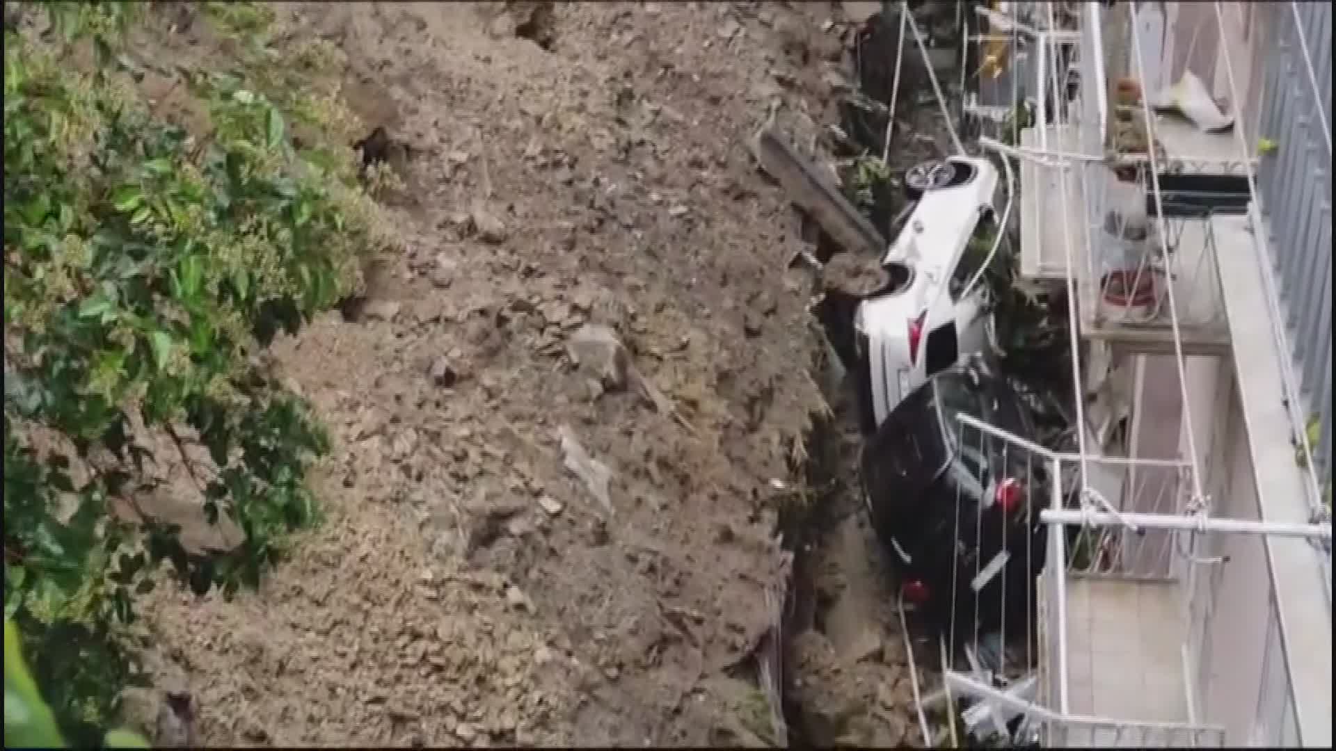 Genova, frana a Castelletto. L'assessore Gambino: "Era una strada privata. Edifici lambiti senza gas per motivi di sicurezza"