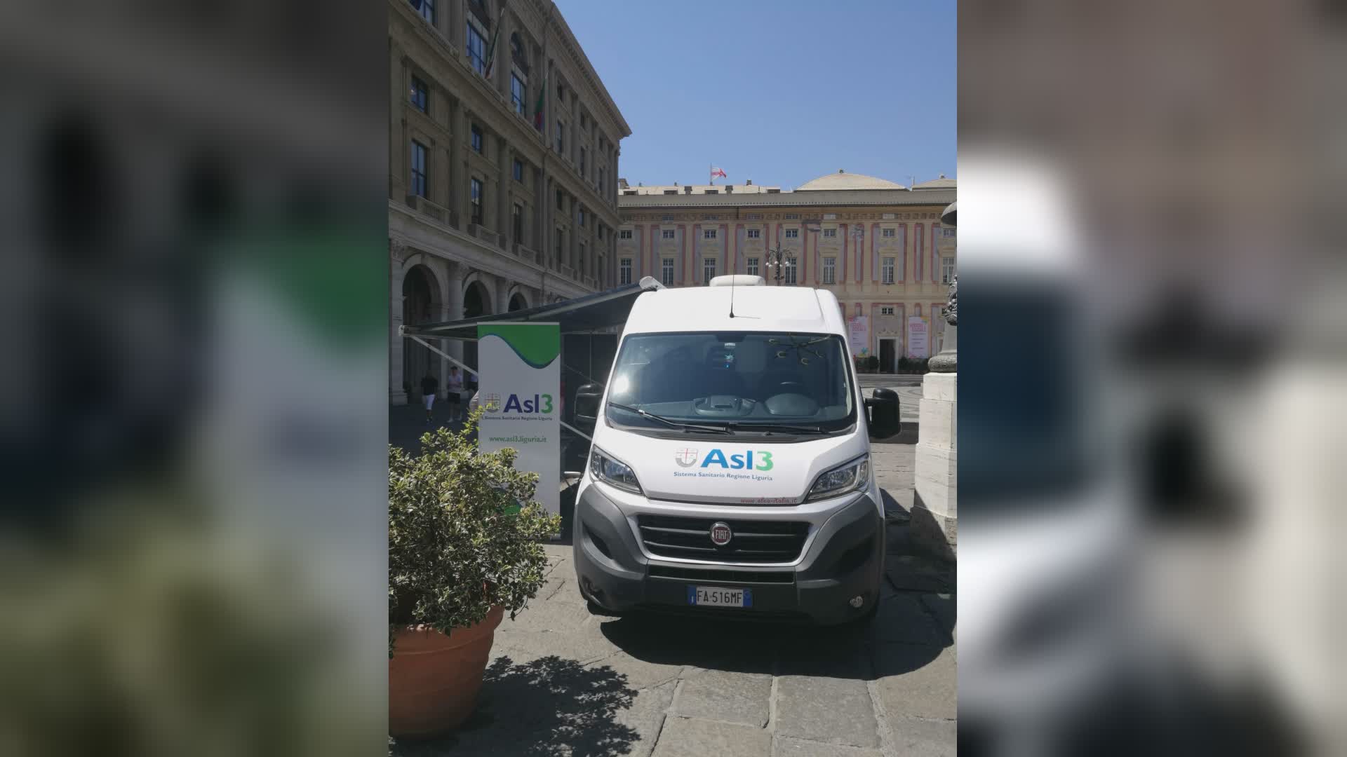 Genova, cure palliative: venerdì ambulatorio mobile di Asl 3 in piazza De Ferrari