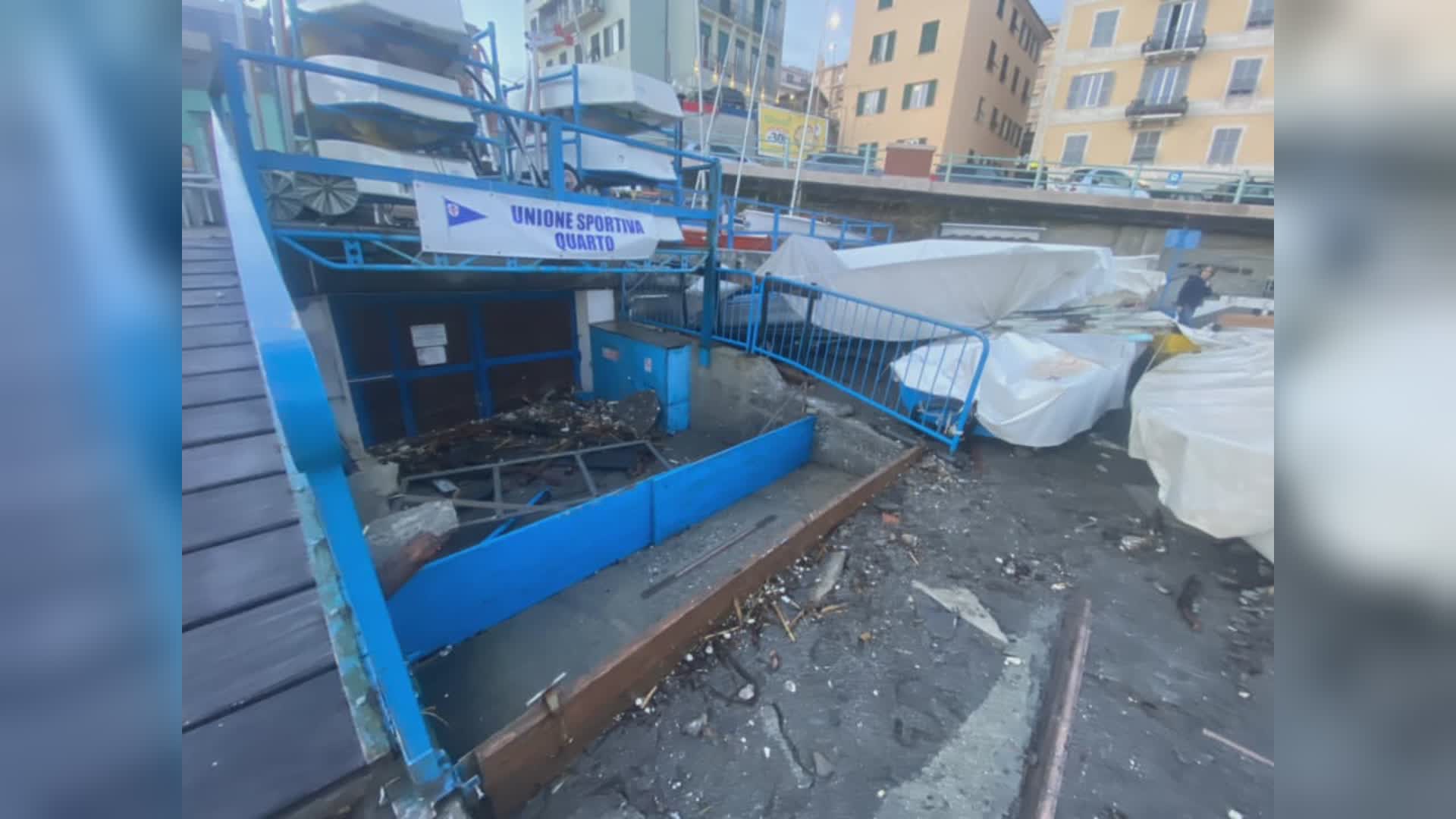 Genova, i circoli sportivi del levante chiedono aiuto dopo i danni della mareggiata