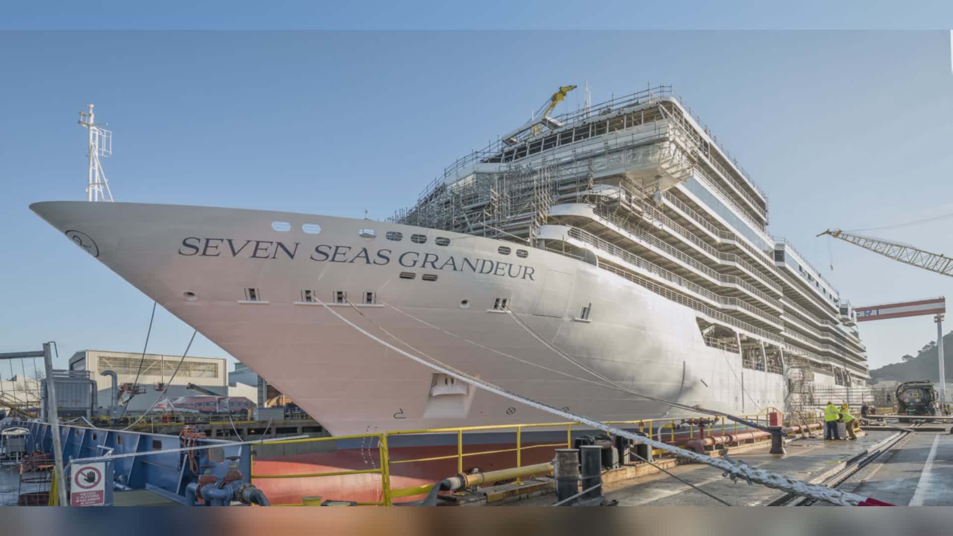 Ancona: consegnata “Seven Seas Grandeur”, terza nave di lusso per Regent Seven Seas Cruises realizzata da Fincantieri
