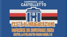 Sampdoria: nuovo club Castelletto, domenica 26 al Castello d'Albertis la festa inaugurale