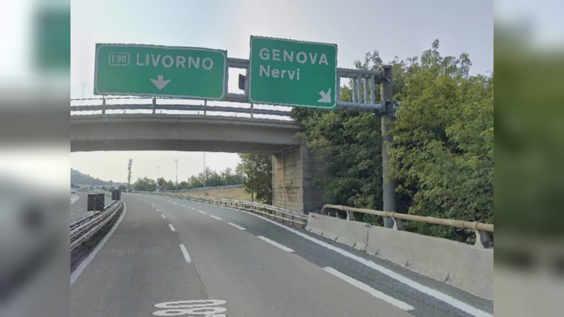 Genova, da lunedì chiusa la rampa di Nervi per entrare in autostrada verso Livorno