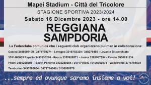 Sampdoria, tifosi mobilitati: i pullman per la trasferta di Reggio Emilia