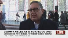 Genova, acceso il Confeugo. Toti: "Tradizione di una Repubblica che sa conquistare benessere"