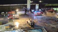 Genova, Waterfront: a fuoco compressore, incendio subito domato dai Vigili del Fuoco