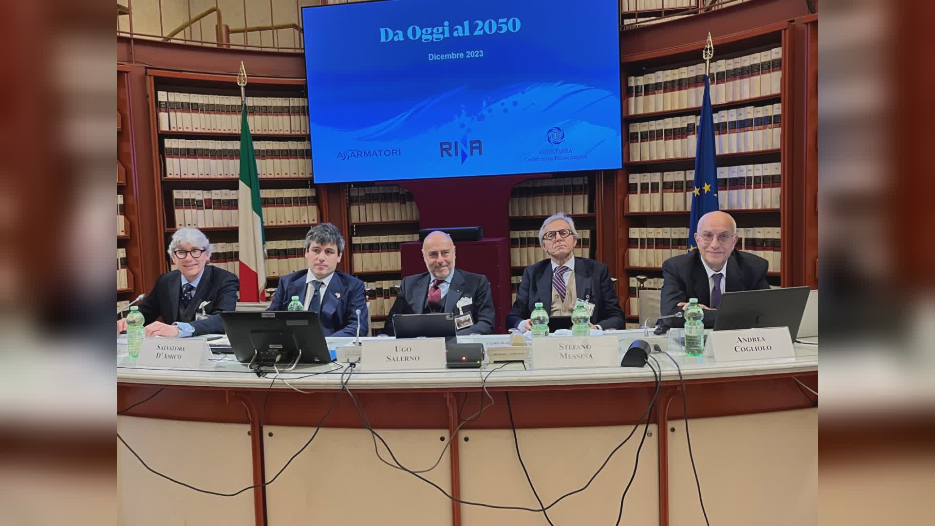 Decarbonizzazione dell'industria marittima: presentato alla Camera dei Deputati lo studio di RINA, Assarmatori e Confitarma