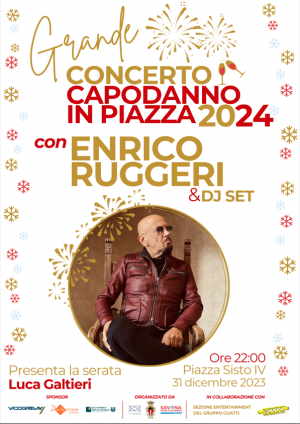 Savona, Capodanno in piazza con il concerto di Enrico Ruggeri