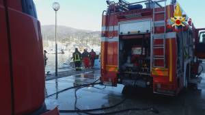 Lavagna, un computer va in corto circuito: fiamme negli uffici del porto turistico