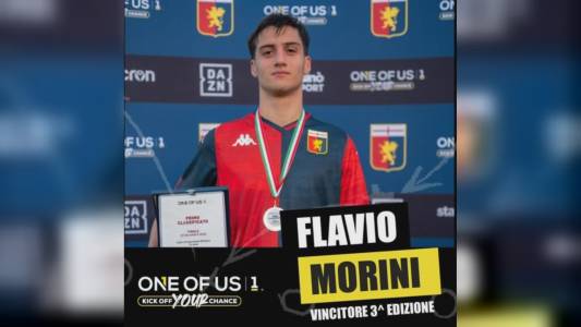 Genoa, Flavio Morini vince il talent "One of Us": a luglio verrà tesserato dal club