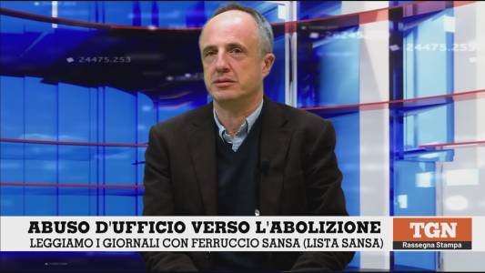 Abuso d'ufficio, Sansa a Telenord: "Centrodestra coerente con la sua storia, dalla parte non dei cittadini ma di chi viola la legge"
