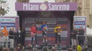 Ciclismo: Milano-Sanremo 2024, linea di partenza a Pavia