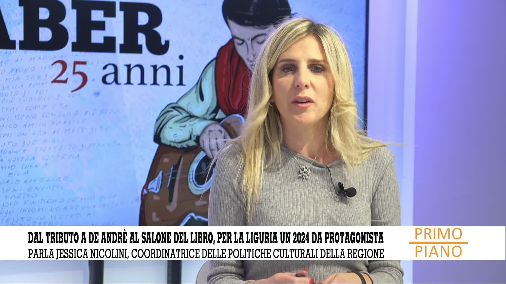 Primo Piano, Jessica Nicolini - Dal tributo a De André al Salone del Libro, per la Liguria un 2024 da protagonista
