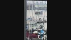 Sampdoria, l'arrivo dei tifosi in vaporetto allo stadio "Penzo" di Venezia