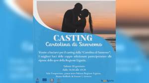 Sanremo, baci da Cartolina: sabato il casting per lo spot di Regione Liguria