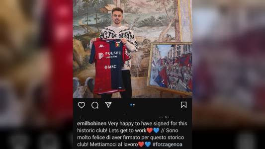 Genoa, Bohinen si presenta: "Felice di aver firmato per questo storico club"