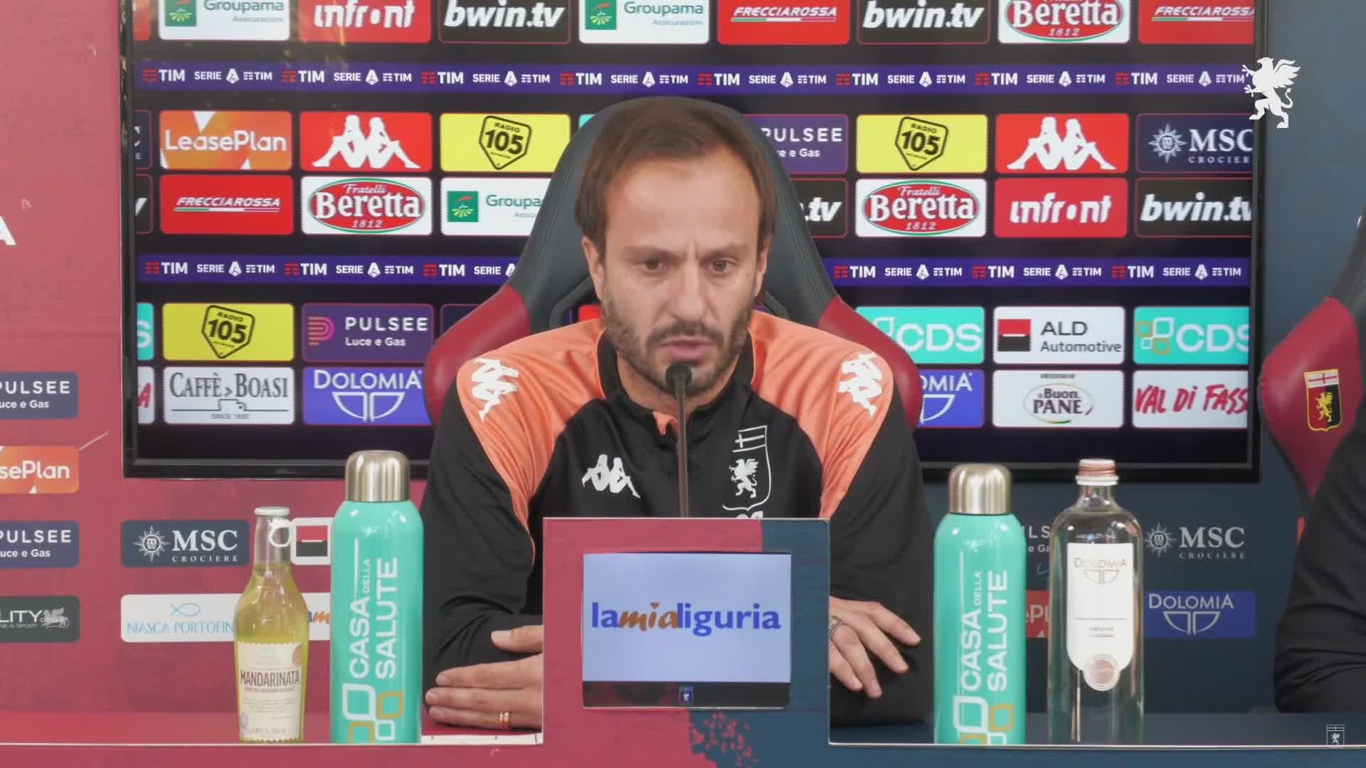 Genoa, Gilardino: "A Salerno in emergenza, mi aspettavo più velocità sul mercato. Spence dal 1'? Probabile"