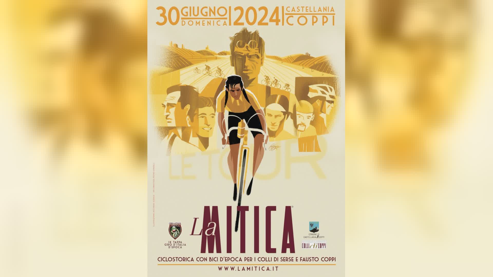 Ciclismo: il 30 giugno a Castellania la "Mitica", cicloturistica in bici d'epoca per omaggiare il passaggio del Tour nelle terre di Coppi