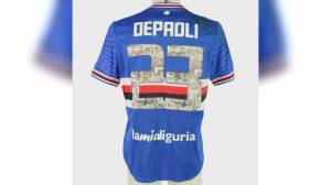 Sampdoria, all'asta le maglie benefiche con le foto di Gianluca Vialli