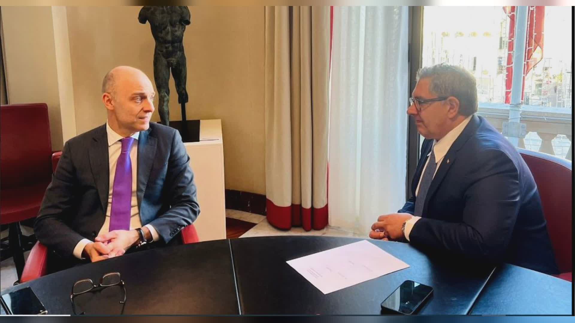 Genova, Università agli Erzelli, Toti incontra il rettore Delfino: "Nel 2024 via al secondo lotto lavori Politecnico"