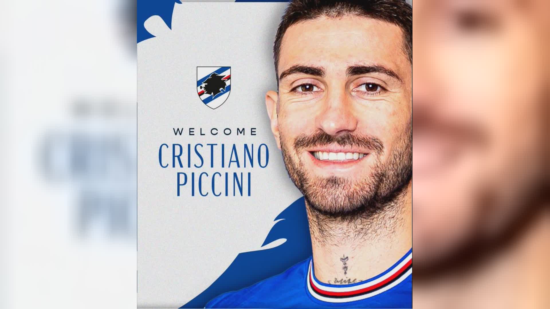 Sampdoria, ufficiale l'arrivo di Piccini: il difensore potrebbe esordire dal 1' già sabato contro il Modena