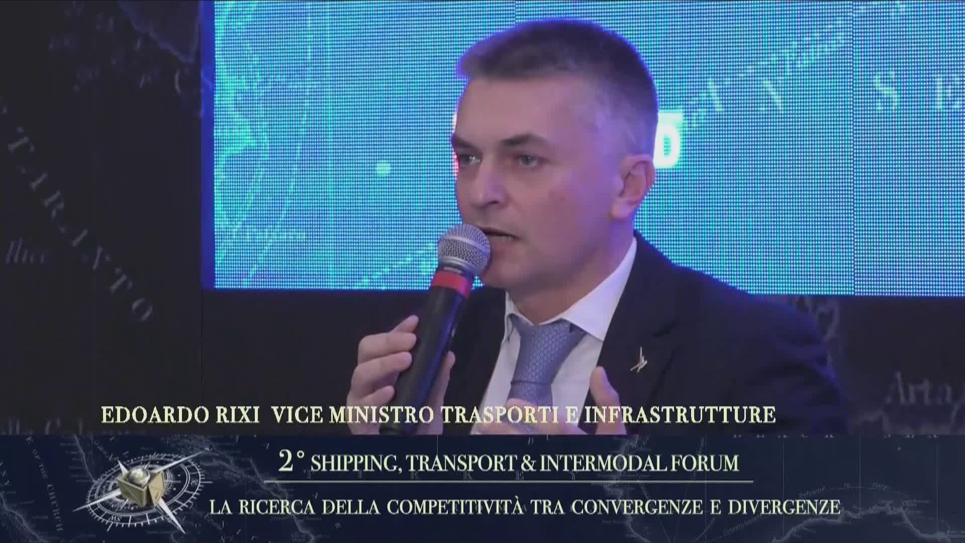 Rapallo, Shipping Transport & Intermodal Forum, Rixi: "Ue deve accorgersi che esiste il Mediterraneo"