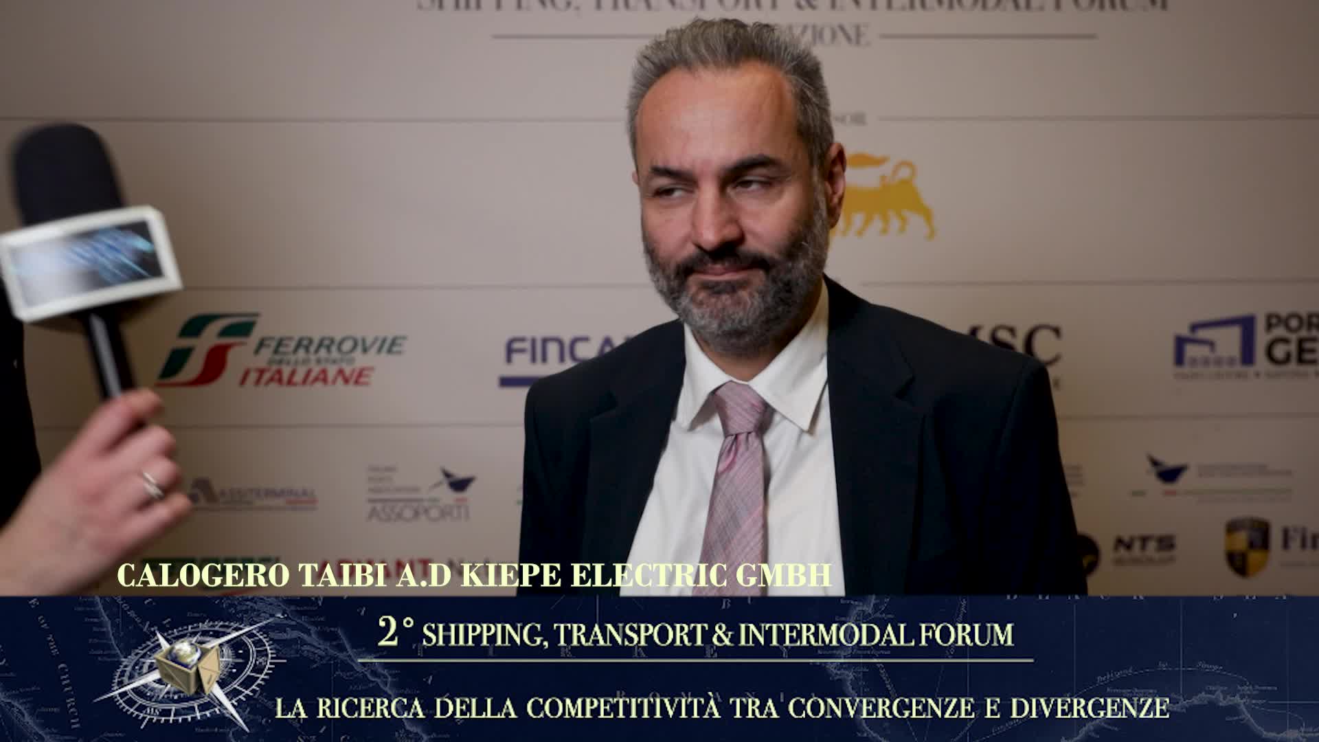 Rapallo, Shipping Transport & Intermodal Forum. L'intervista a Calogero Taibi - A.D. Kiepe Electric